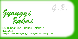 gyongyi rakai business card